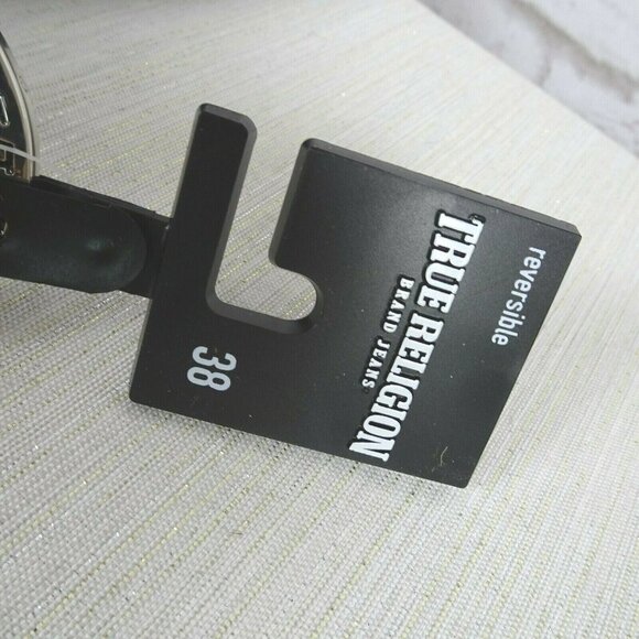 NWT TRUE RELIGION Reversible Buckle Belt Able Horseshoe Harness 38 - Picture 7 of 11
